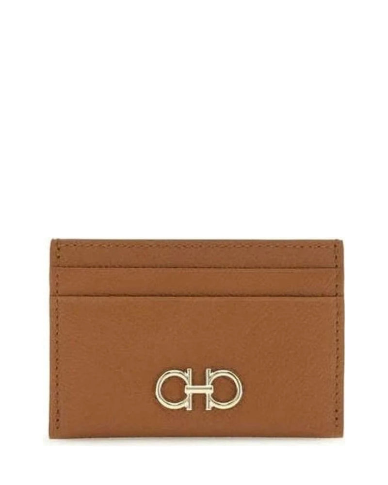 Ferragamo Brown Calf Leather Bos Taurus Wallet 