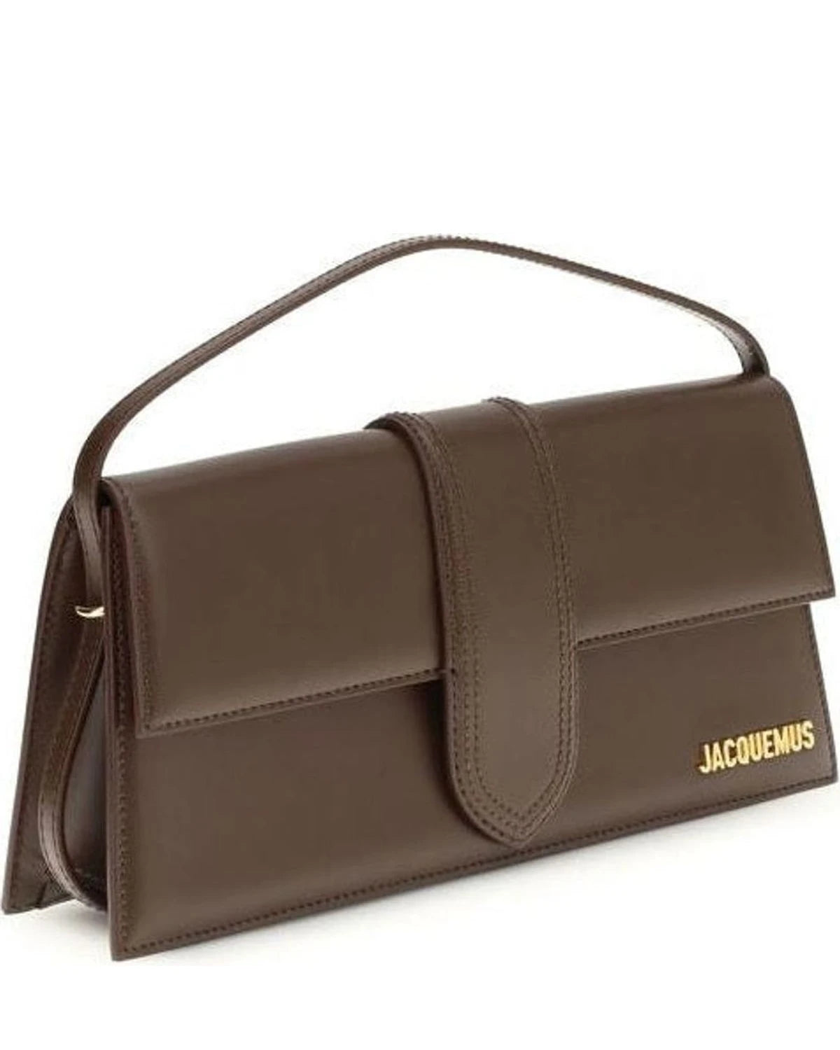 Jacquemus Brown Calf Leather Bos Taurus Shoulder Bag 