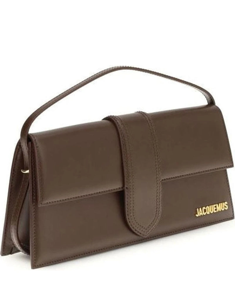 Jacquemus Brown Calf Leather Bos Taurus Shoulder Bag 