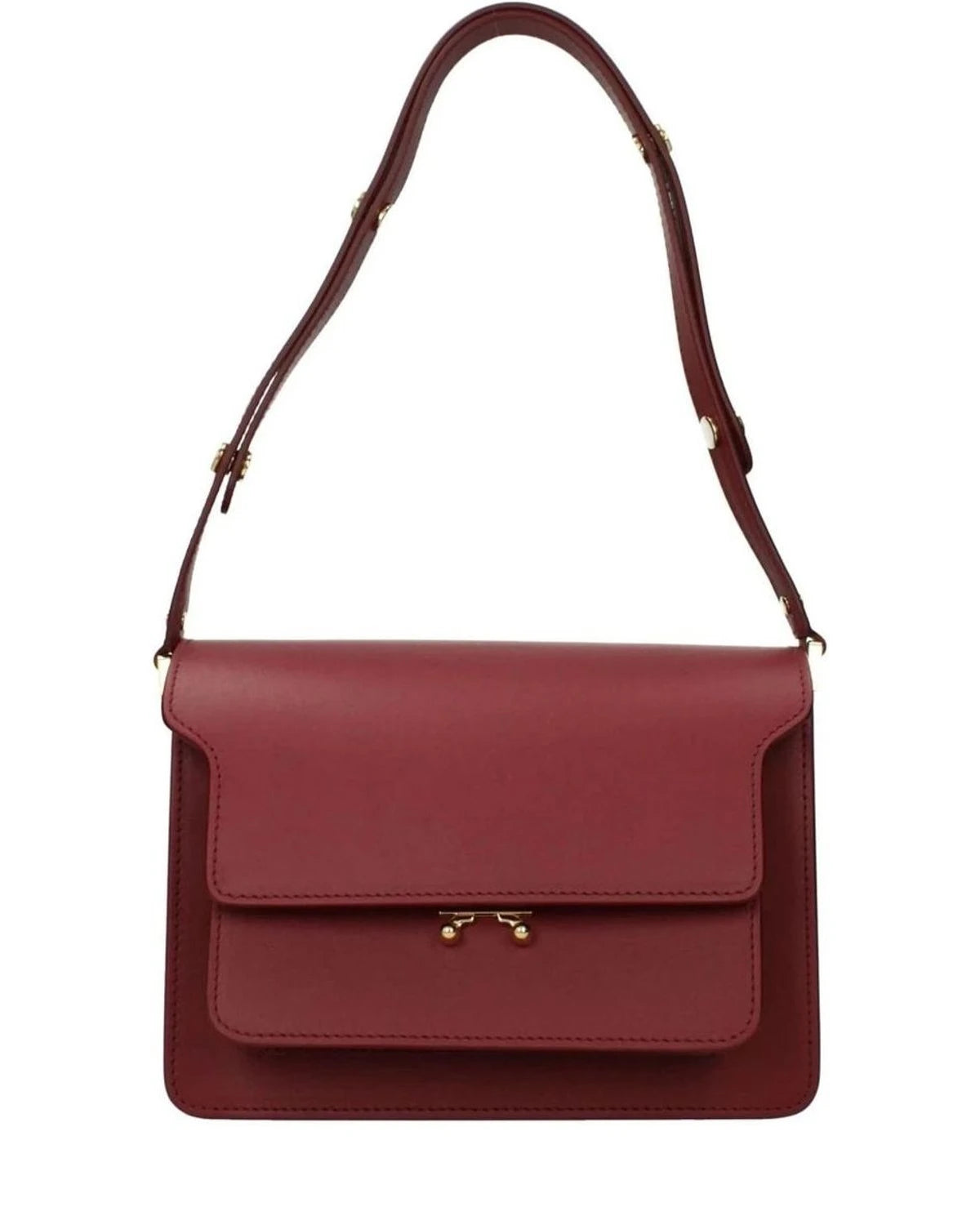 Marni Red Leather Shoulder Bag 