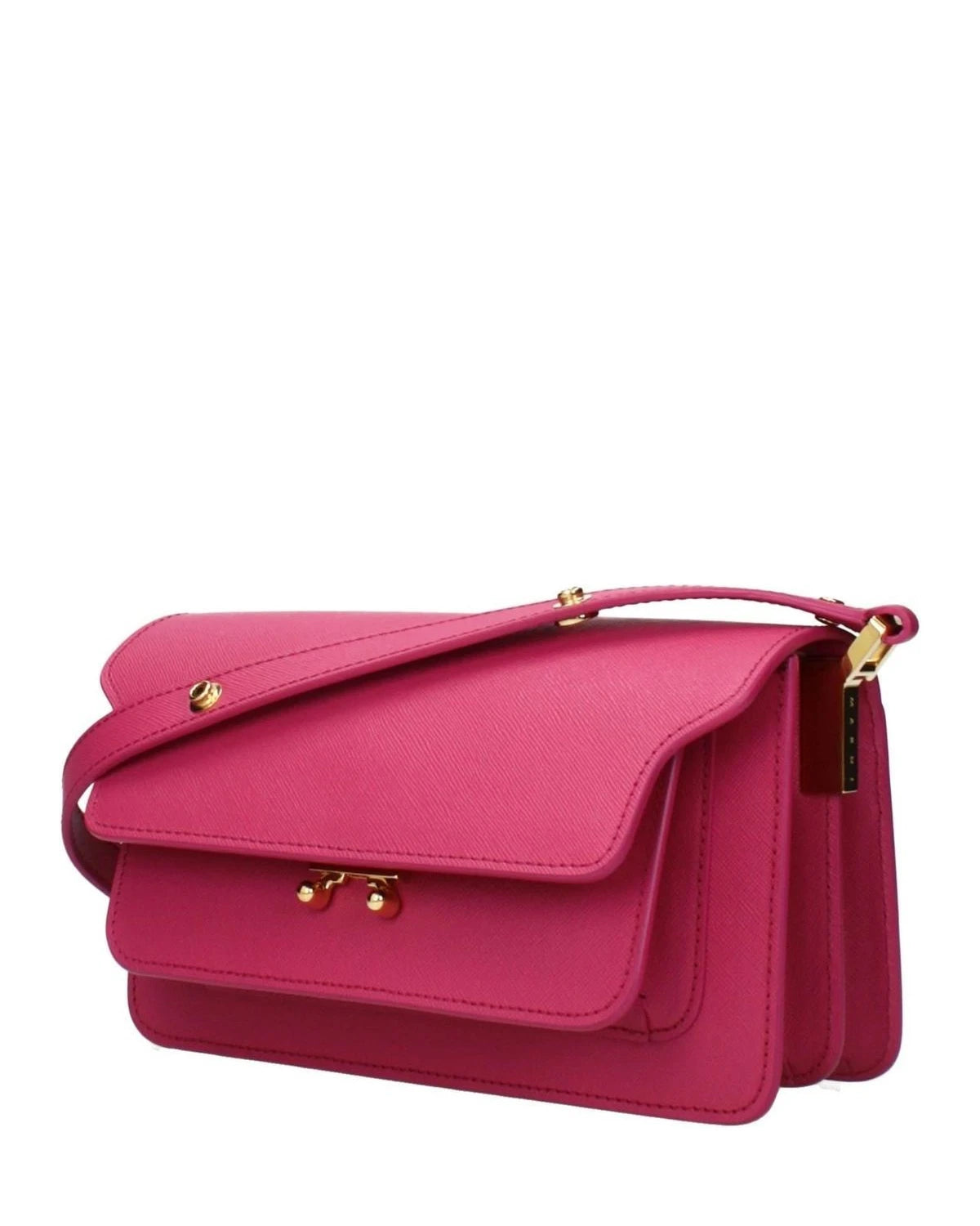 Marni Pink Leather Shoulder Bag 