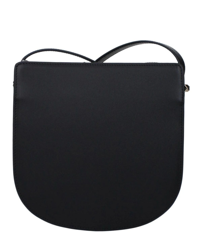 A.p.c. Black Leather Apc Crossbody Bag 