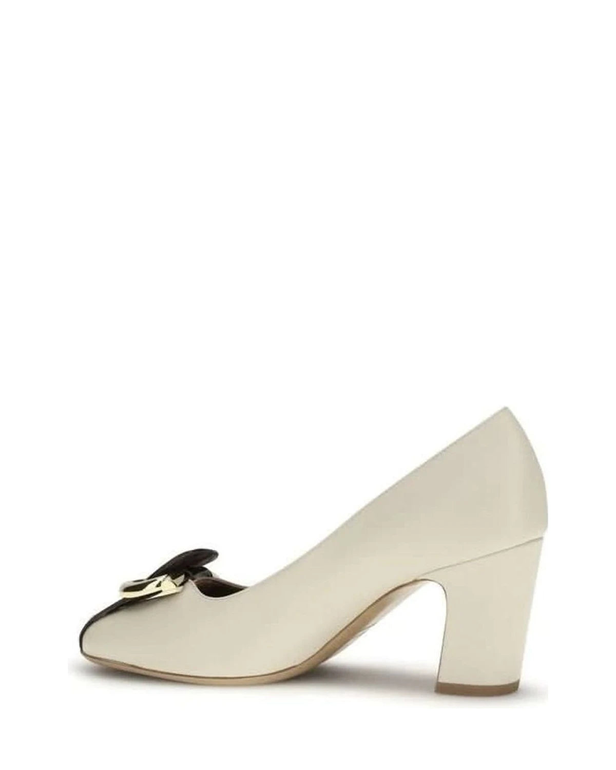 Ferragamo Beige Lamb Ovis Aries High Heel Pumps 
