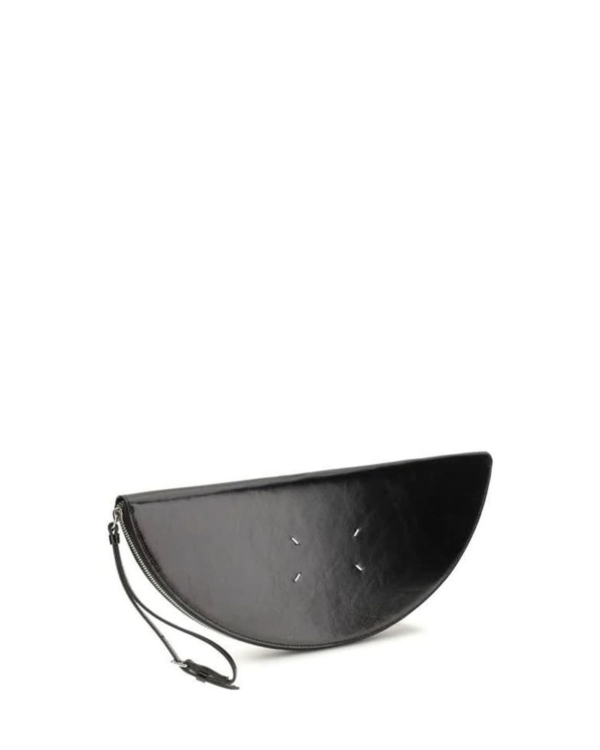 Maison Margiela Black Calf Leather Bos Taurus Clutch Bag 