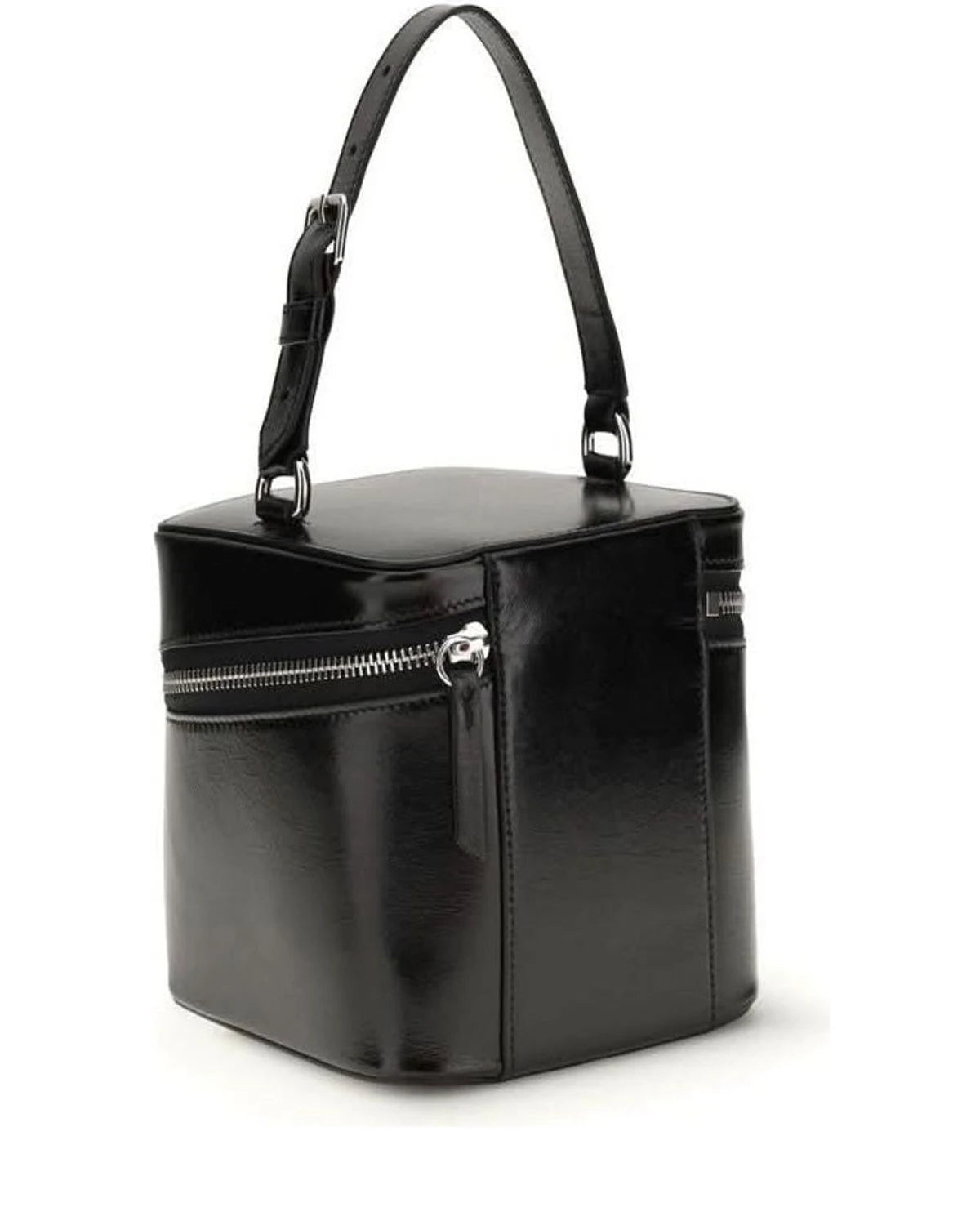 Maison Margiela Black Calf Leather Bos Taurus Bucket Bag 