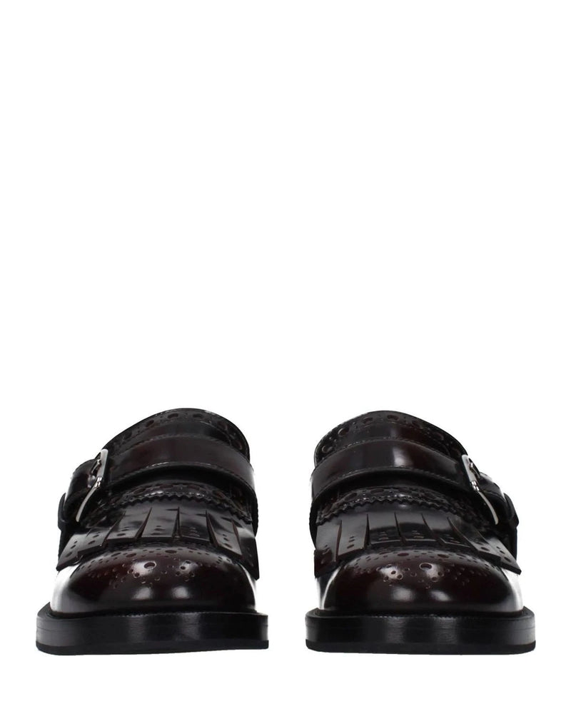 Church's Red Leather Slip On Loafers 