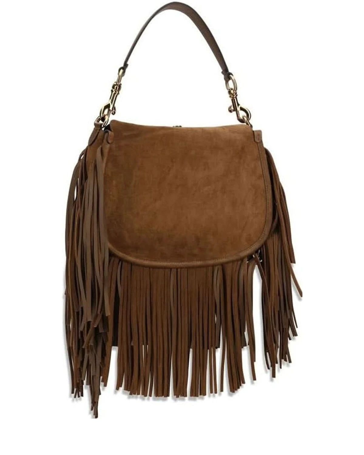 Etro Brown Calf Leather Bos Taurus Shoulder Bag 