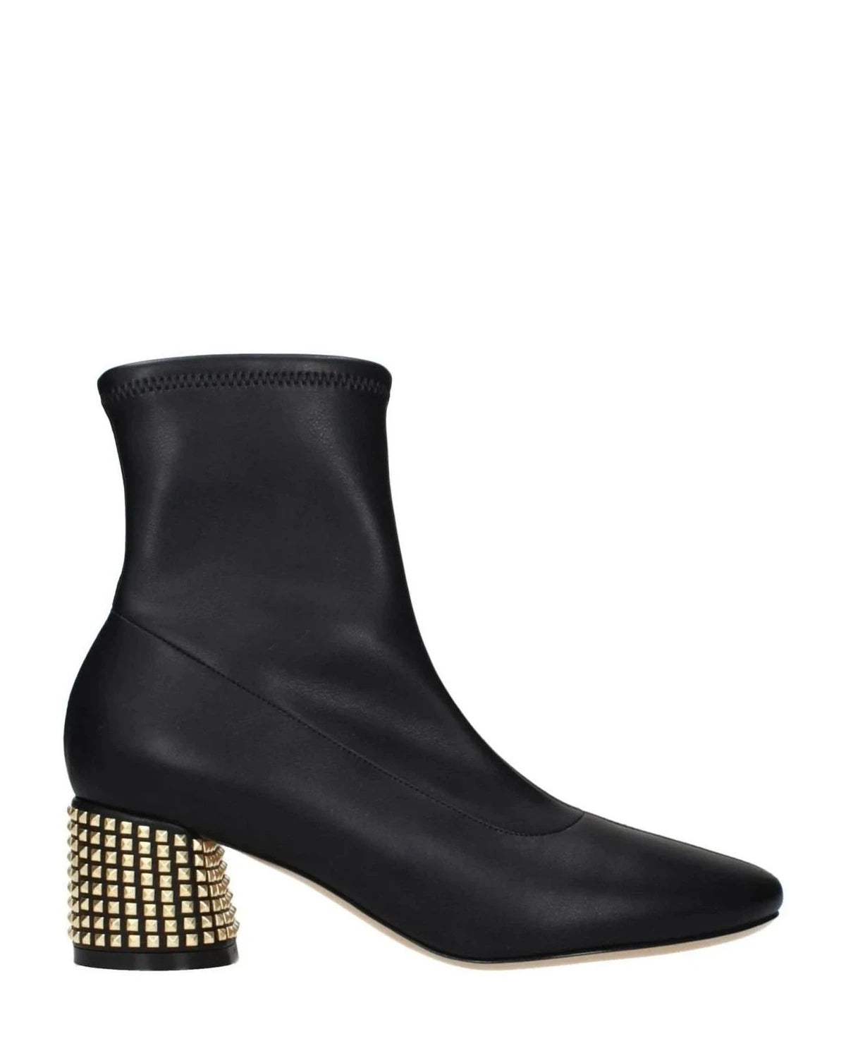 Casadei Black Leather Ankle Boots 