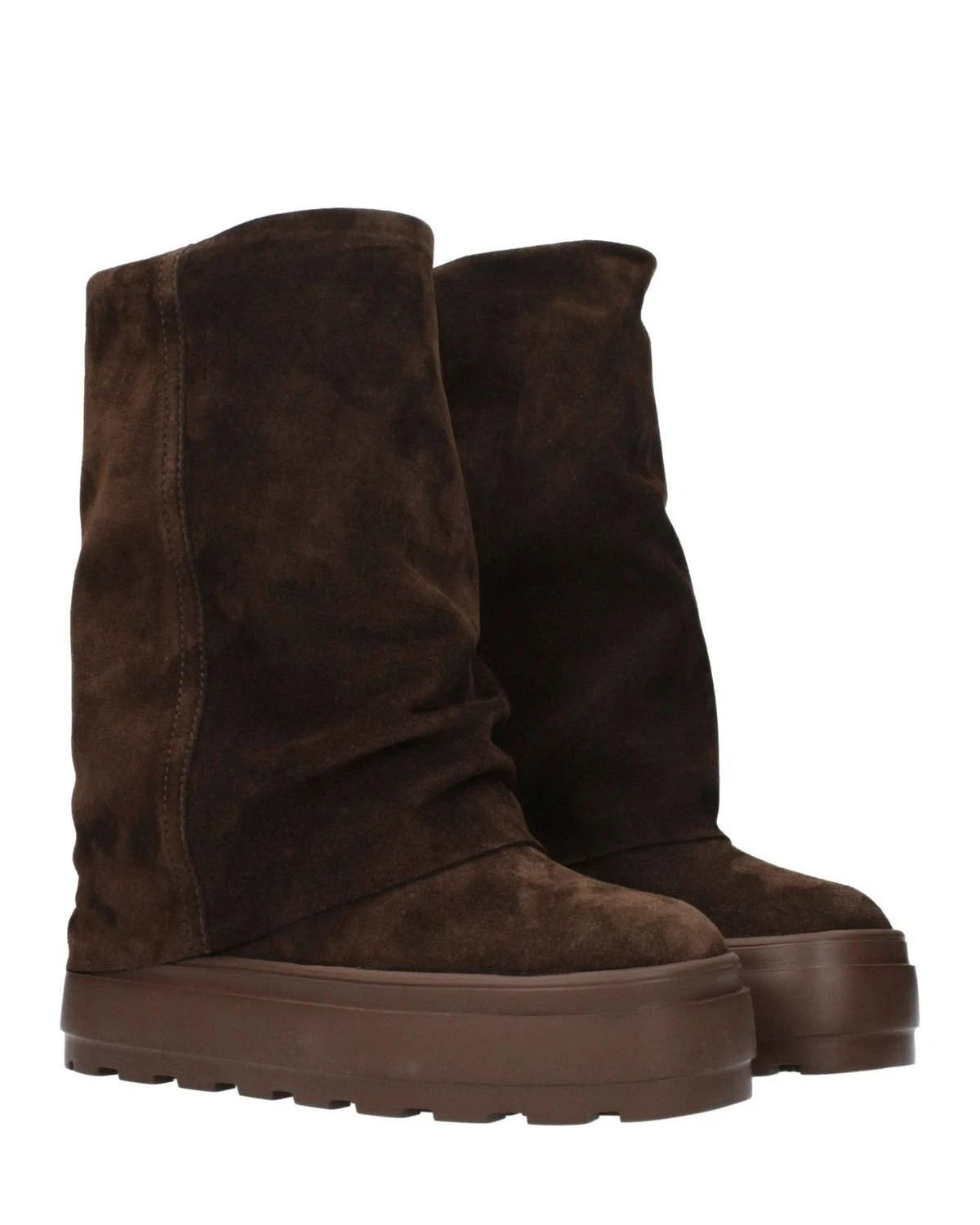Casadei Brown Leather Ankle Boots 