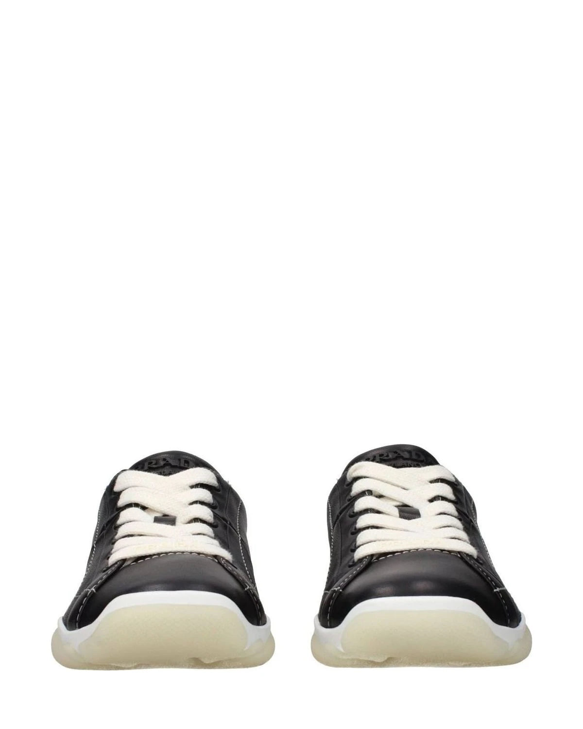 Prada Black Leather Sneakers 