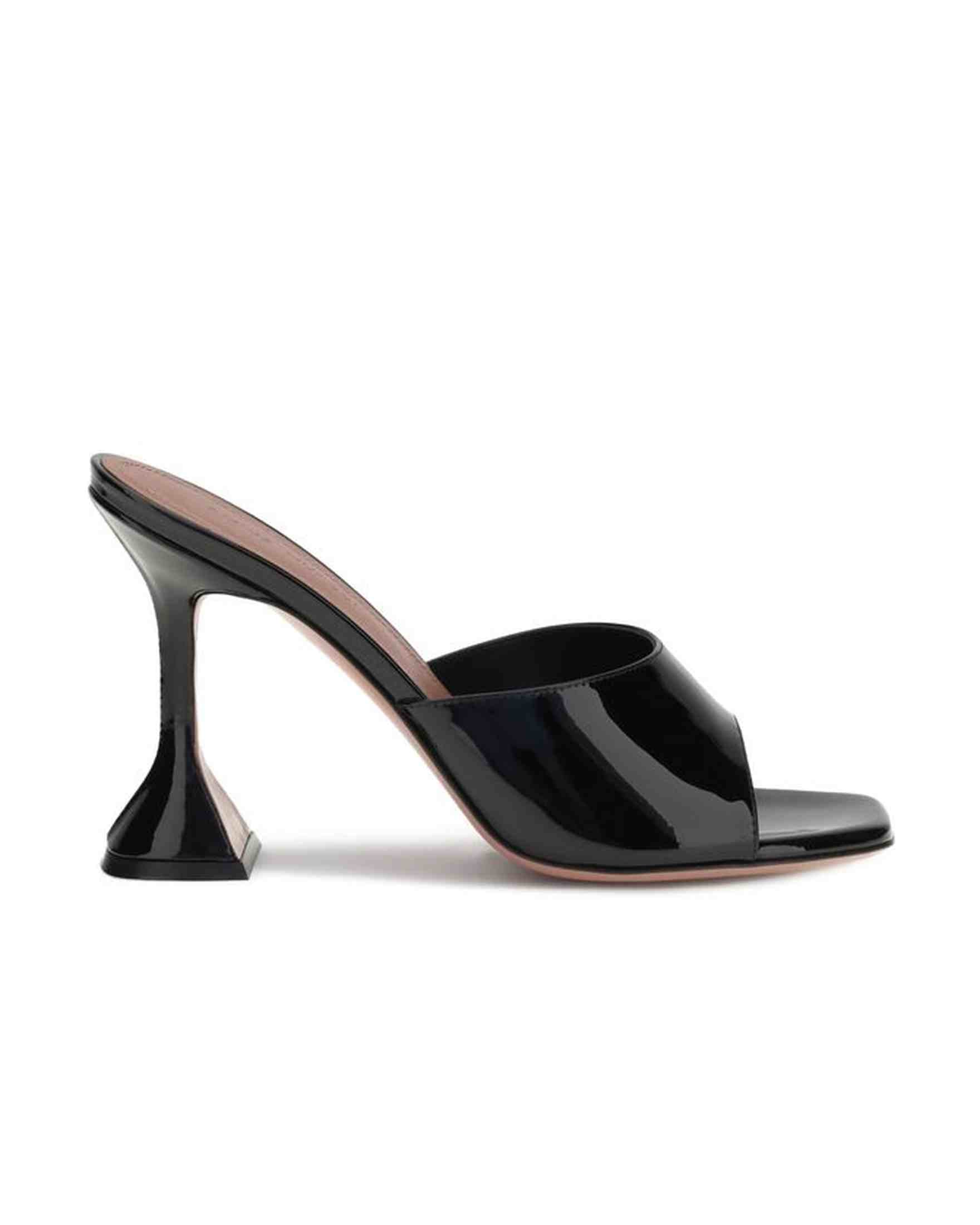Amina Muaddi Leather Patent Lupita Sandals Glam Steals