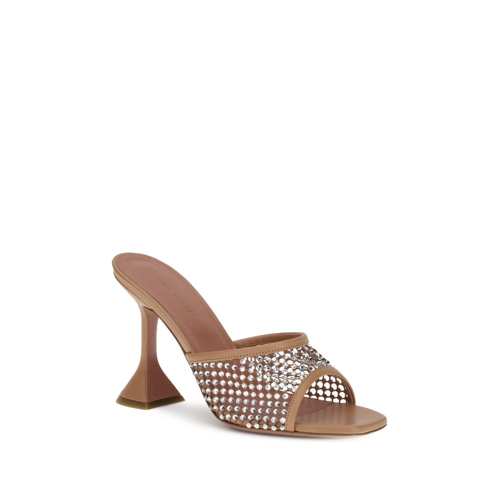 Amina Muaddi Lupita Crystal Sandals Glam Steals