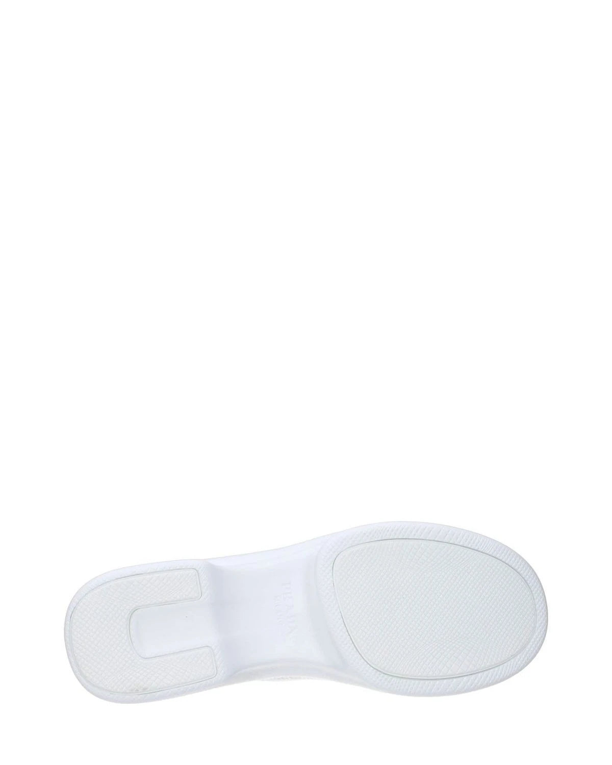 Prada White Fabric Athletic Sneakers Glam Steals