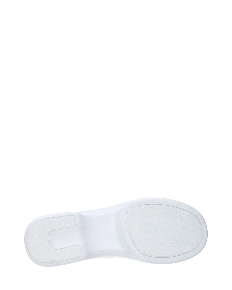 Prada White Fabric Athletic Sneakers Glam Steals