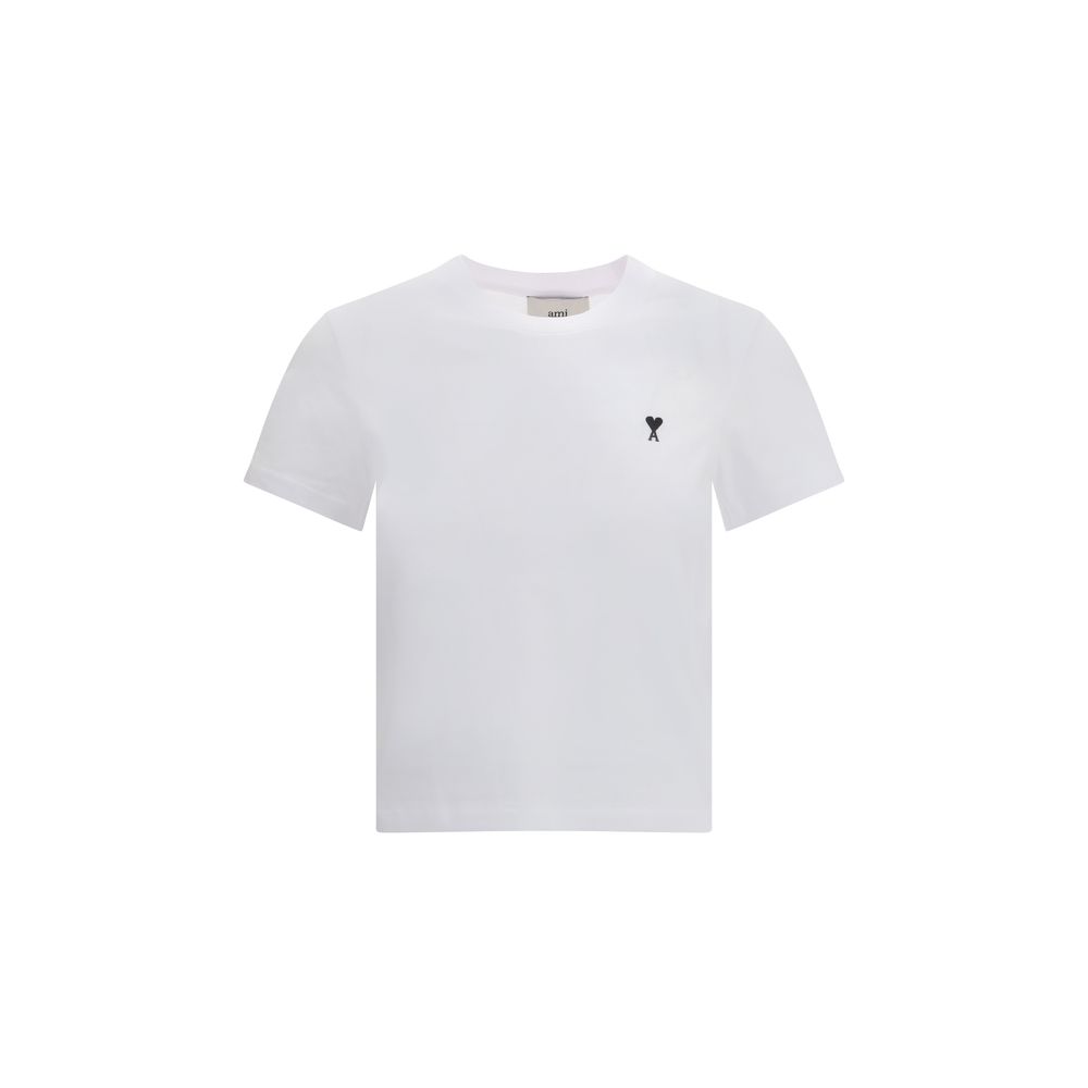 Ami Paris De Coeur Cropped T-Shirt
