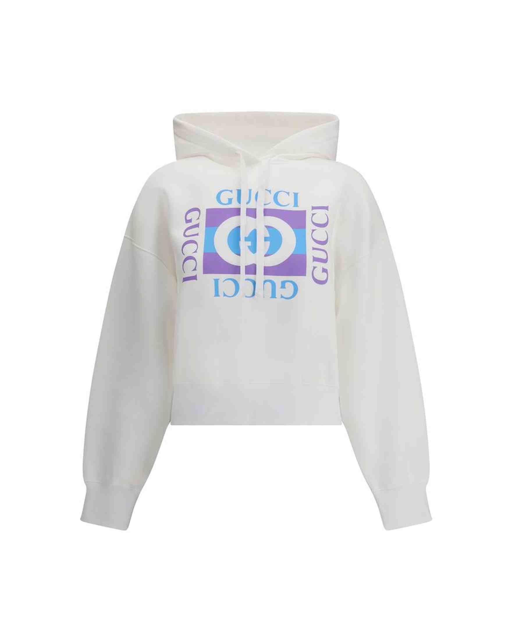 Gucci Printed Logo Hoodie Glam Steals