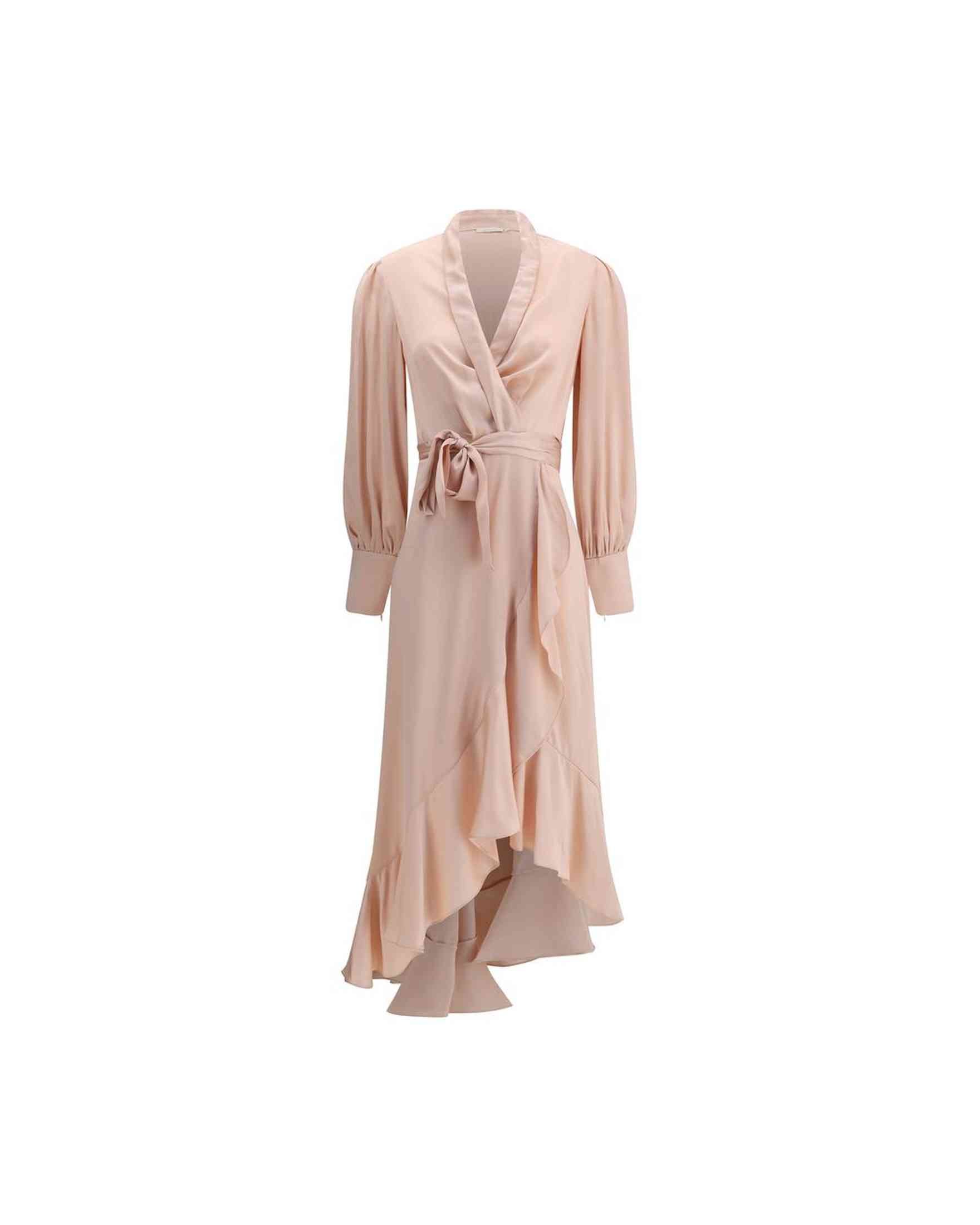 Zimmermann Silk Charmeuse Wrap Dress Glam Steals