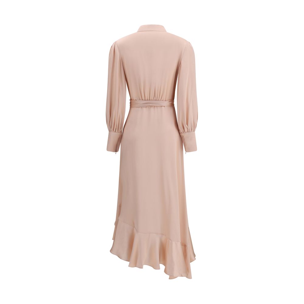 Zimmermann Silk Charmeuse Wrap Dress Glam Steals