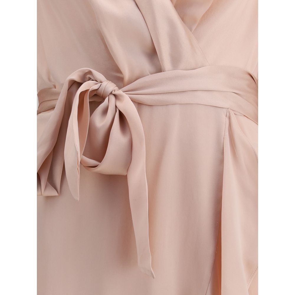 Zimmermann Silk Charmeuse Wrap Dress Glam Steals