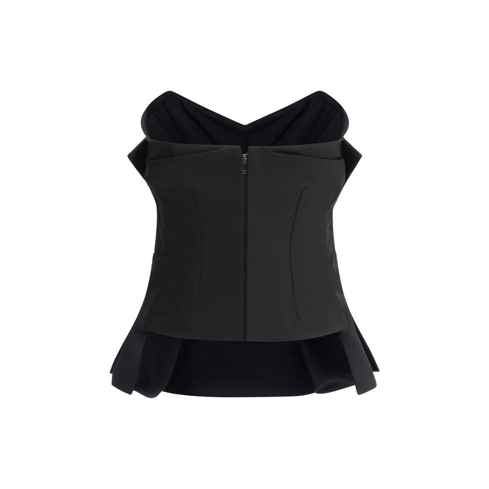 Alexander Mcqueen Sleeveless Corset Top Glam Steals