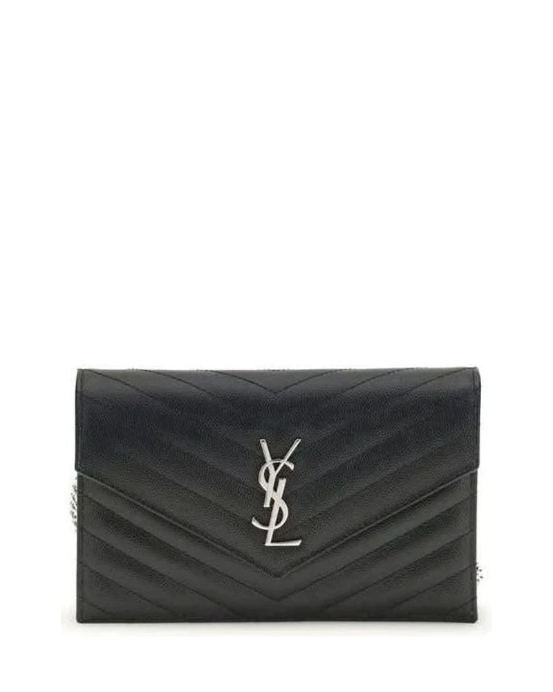 Saint Laurent Black Calf Leather Bos Taurus Wallet Glam Steals