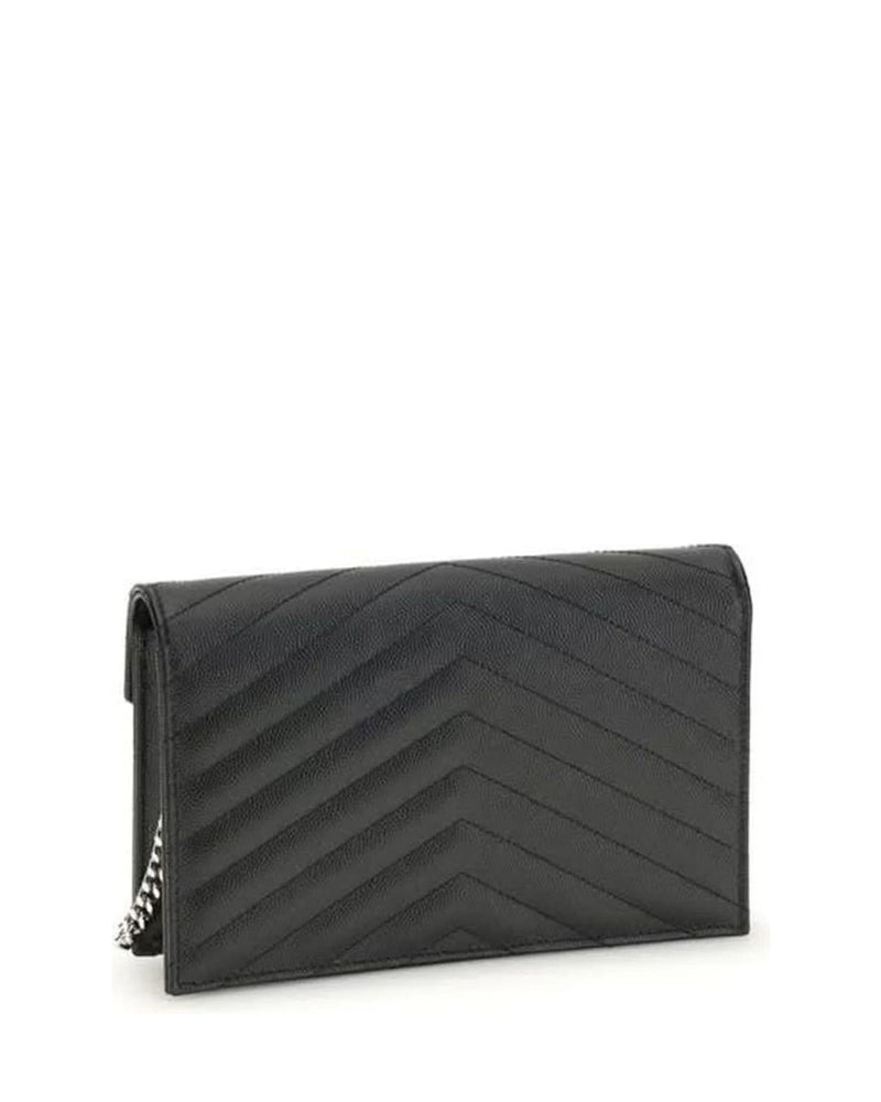 Saint Laurent Black Calf Leather Bos Taurus Wallet Glam Steals