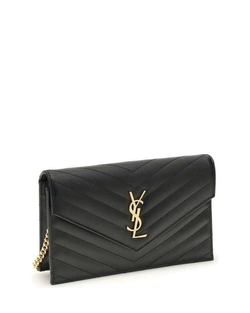 Saint Laurent Black Calf Leather Bos Taurus Shoulder Bag Glam Steals