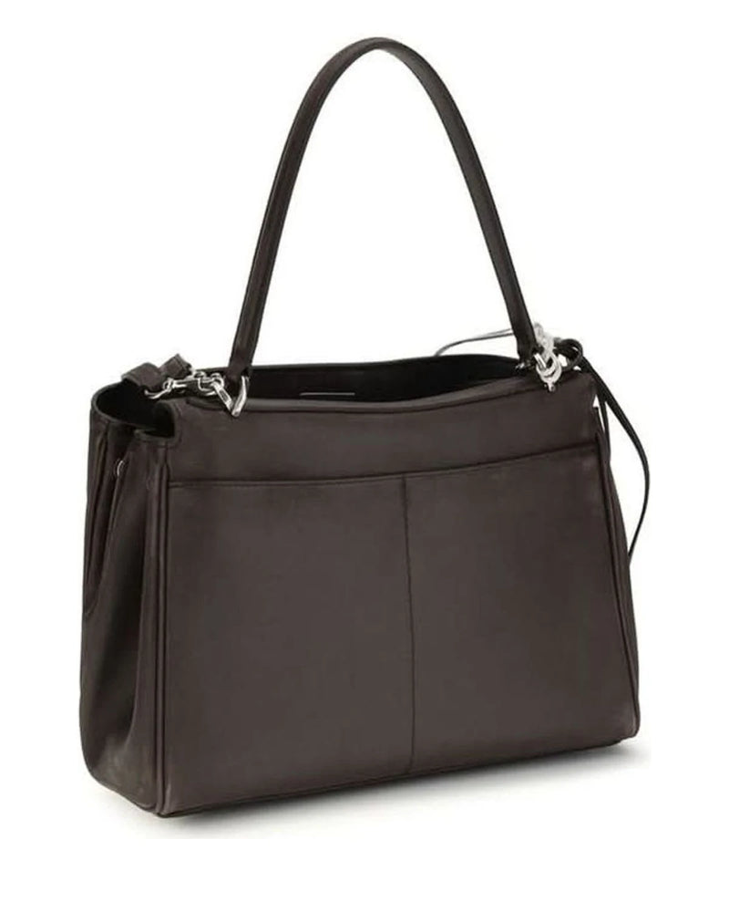 Balenciaga Brown Calf Leather Bos Taurus Shoulder Bag Glam Steals