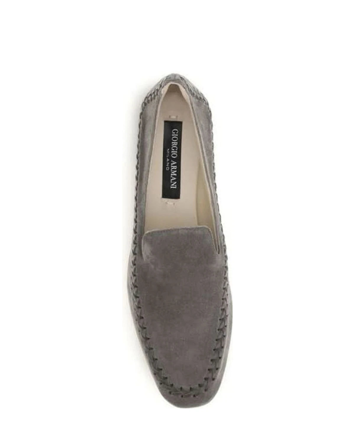 Giorgio Armani Gray Calf Leather Bos Taurus Slip On Loafers Glam Steals