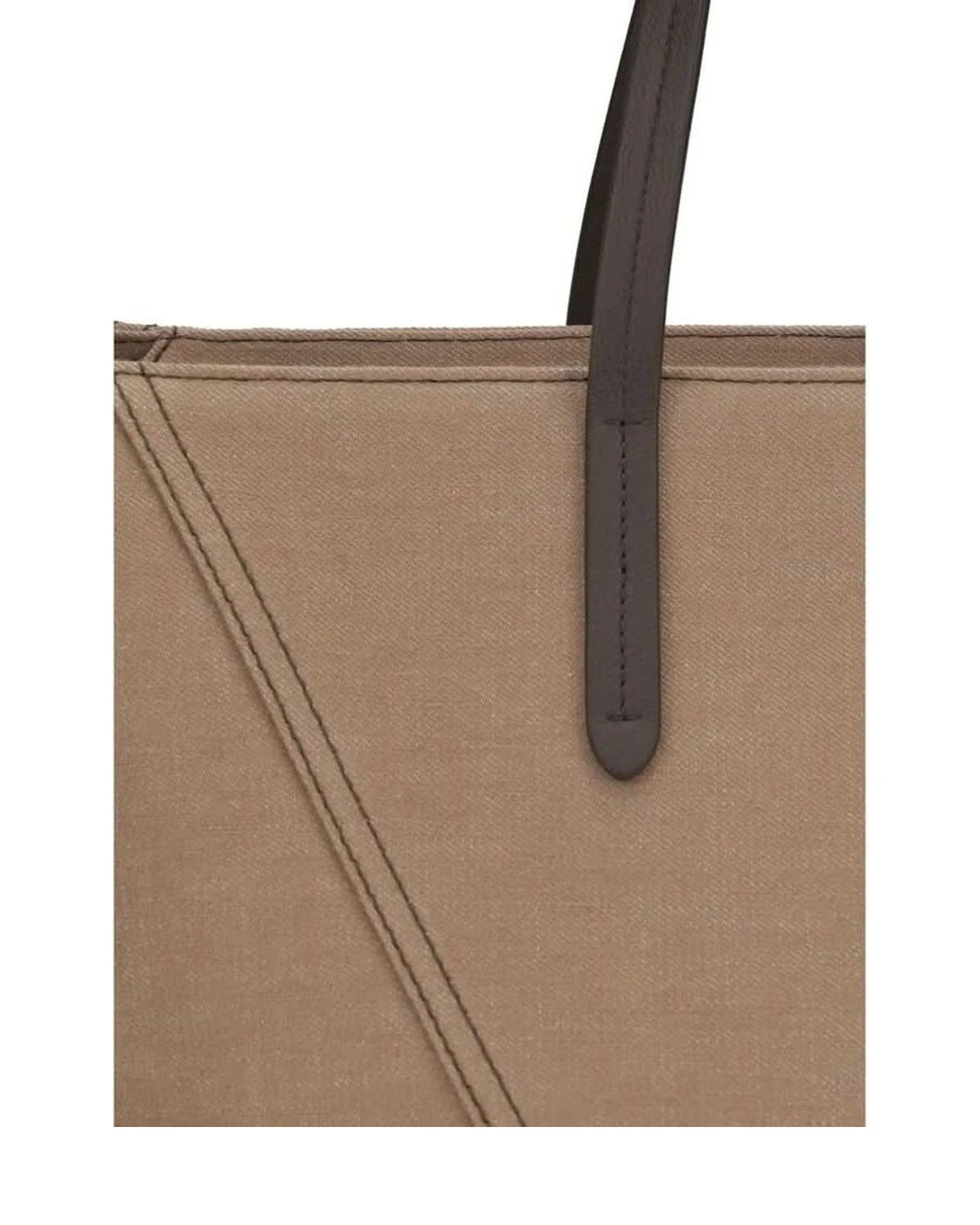 Brunello Cucinelli Beige Cotton Shoulder Bag Glam Steals