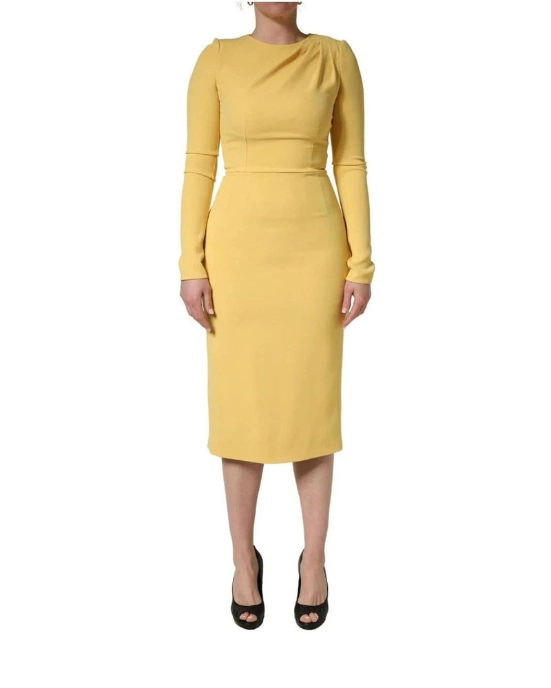 Dolce & Gabbana Dresse in yellow, Cotton — view 2