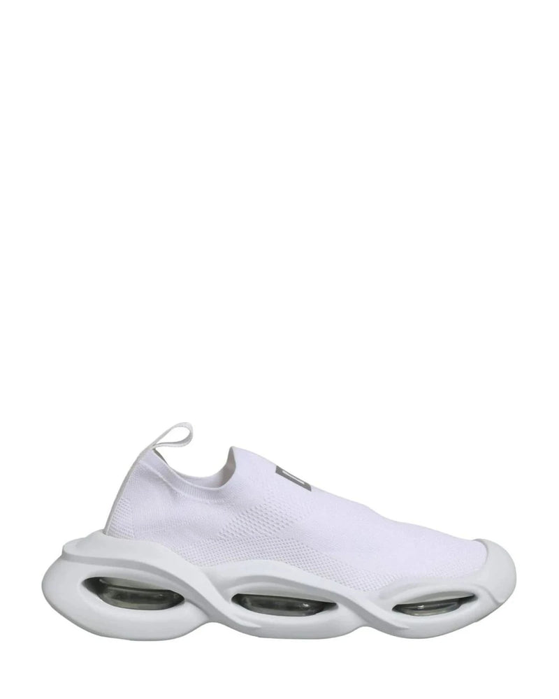 Dolce & Gabbana White Slip On Wave Low Top Sneakers Shoes Glam Steals