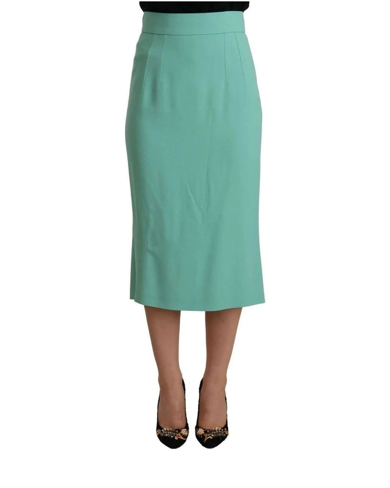 Dolce & Gabbana Skirt in green, Acetate — view 2