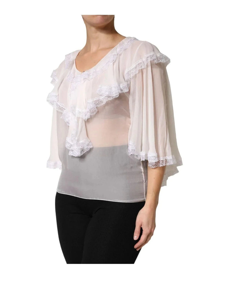 Dolce & Gabbana Blouse in white, Nylon — view 3