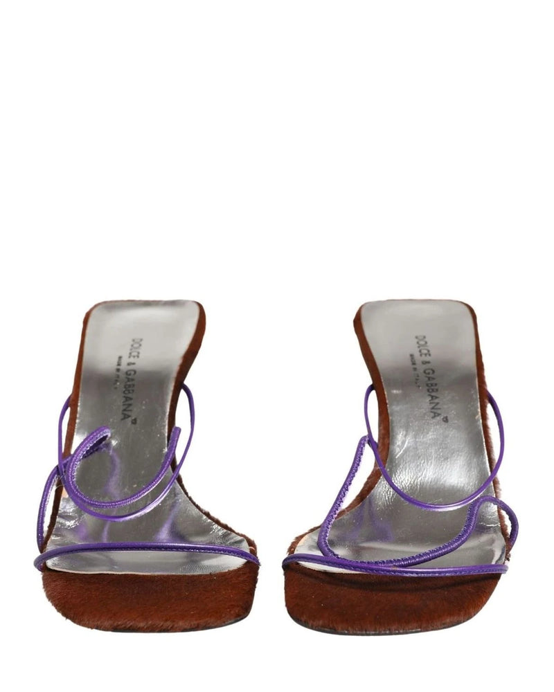 Dolce & Gabbana Silver Block Heels Glam Steals