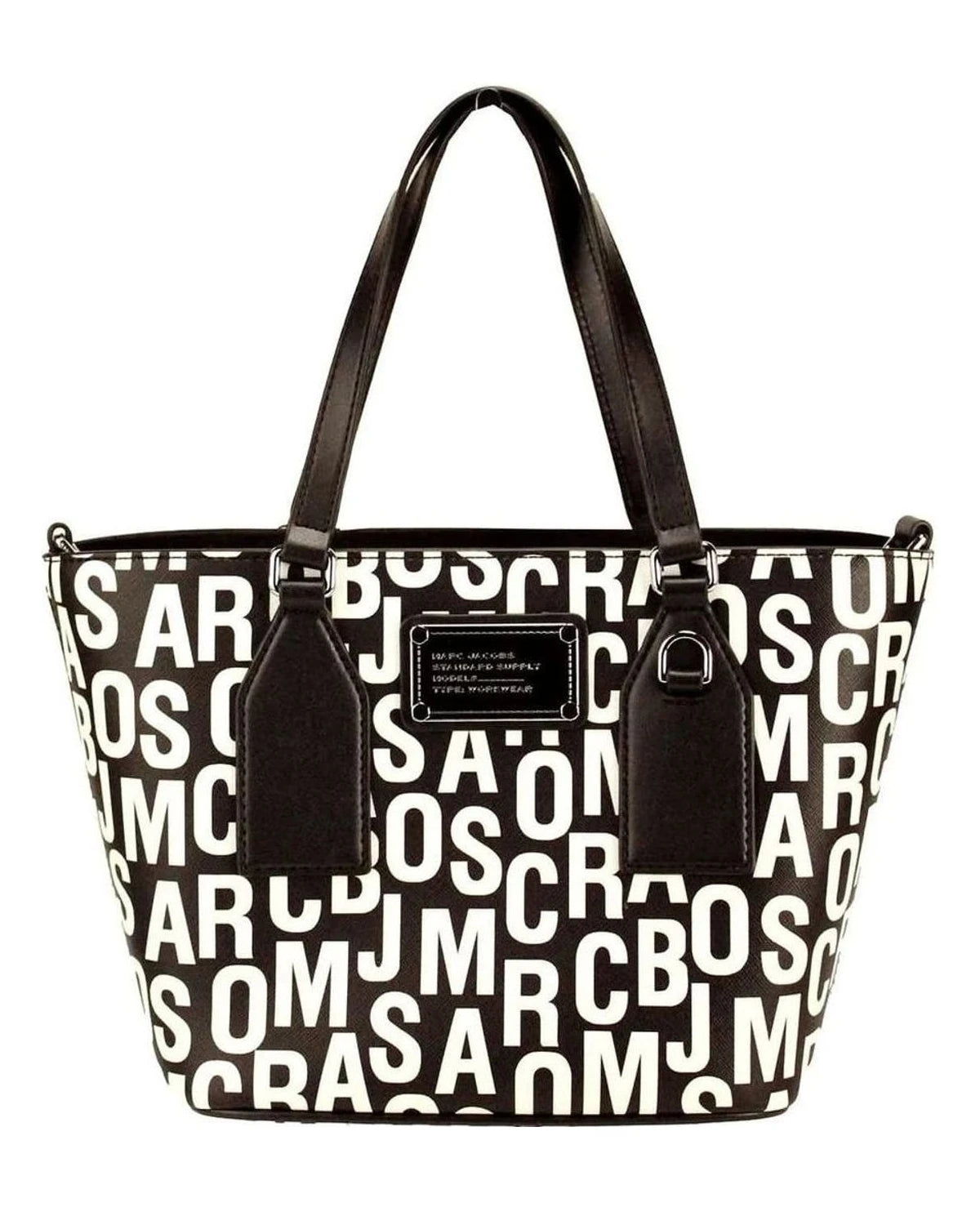 Marc Jacobs Black Leather Small Tote Crossbody Bag Glam Steals