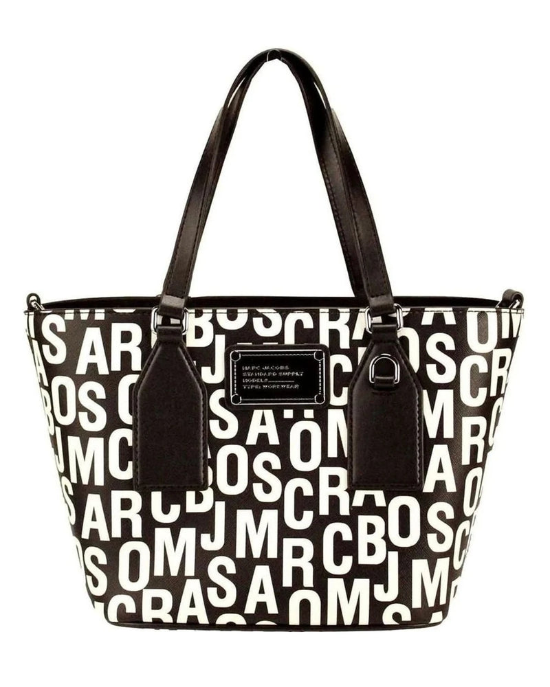 Marc Jacobs Black Leather Small Tote Crossbody Bag Glam Steals