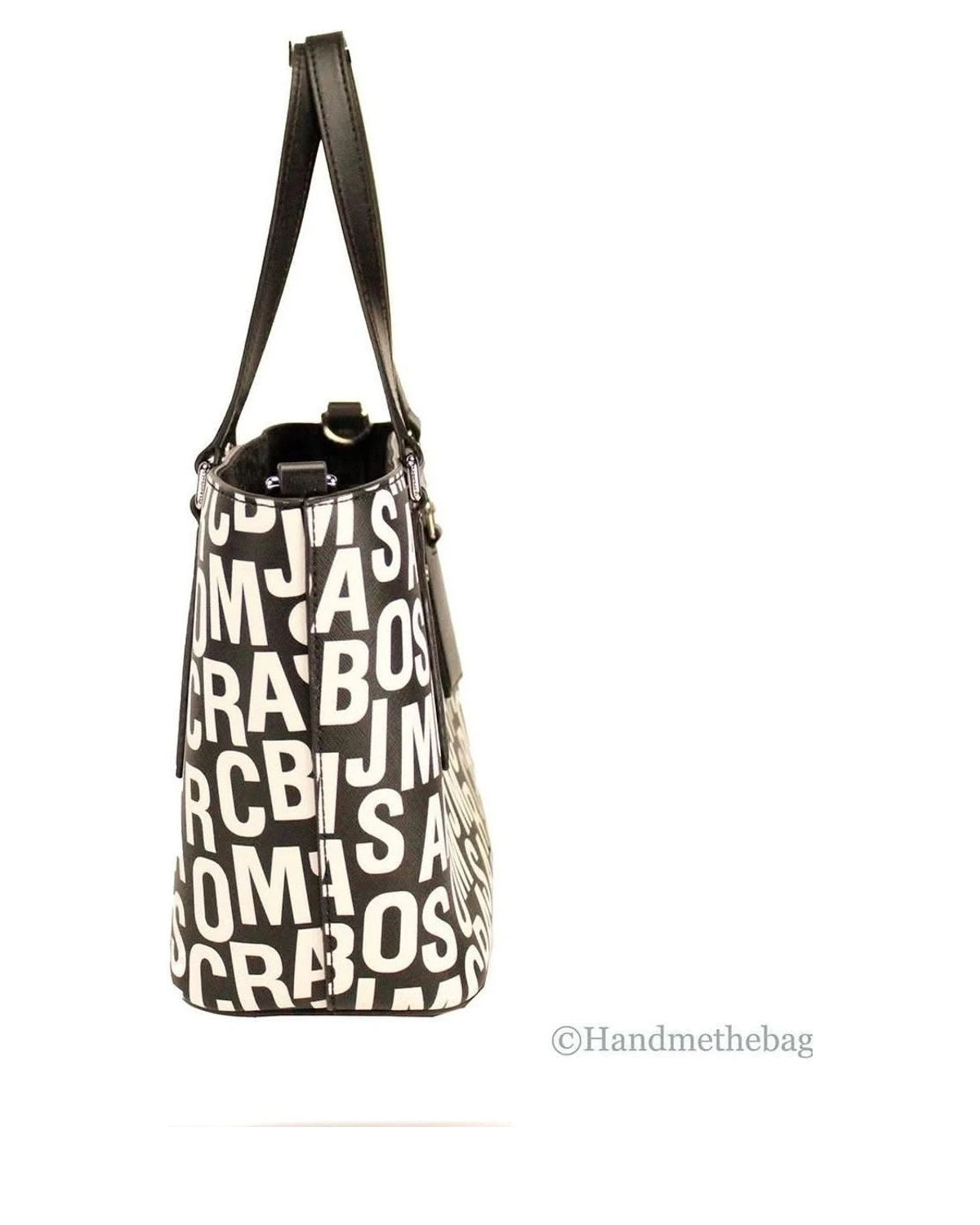 Marc Jacobs Black Leather Small Tote Crossbody Bag Glam Steals