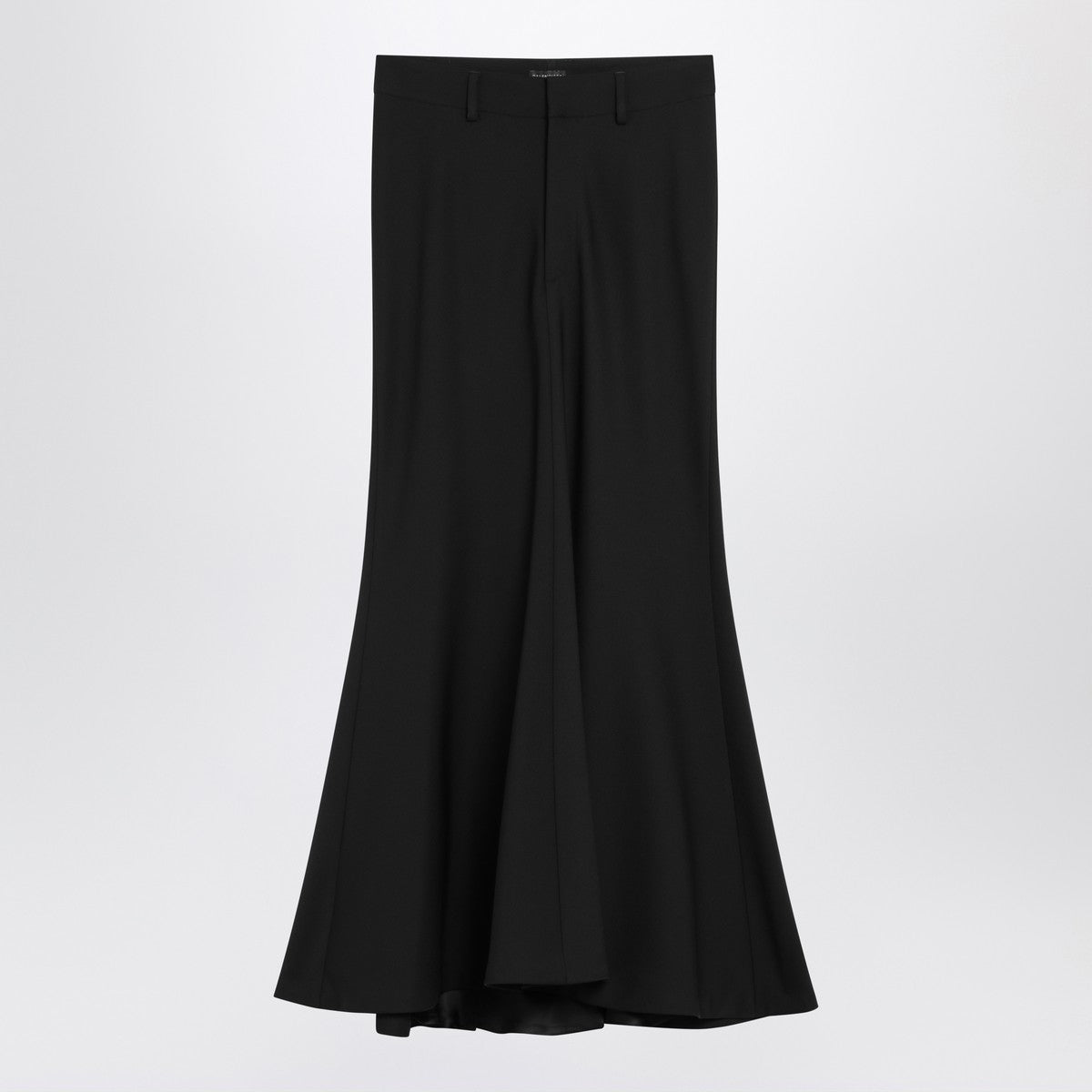 Balenciaga Black long wool skirt Glam Steals
