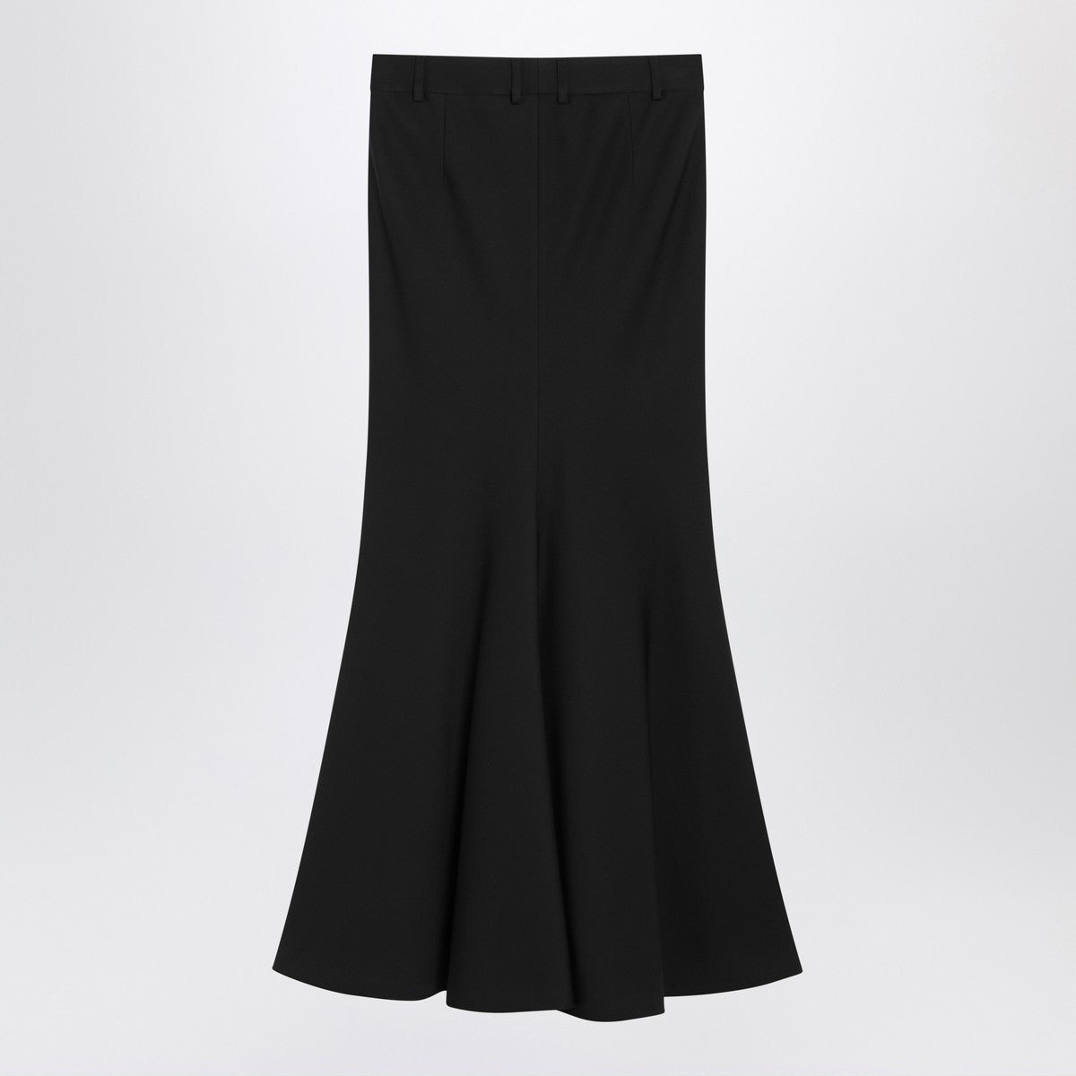 Balenciaga Black long wool skirt Glam Steals