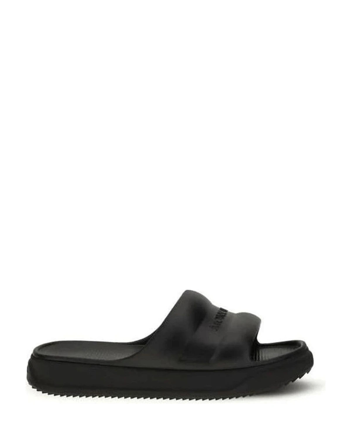 Moncler Black Rubber Sandals Glam Steals