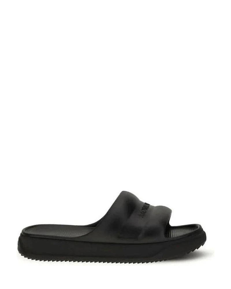 Moncler Black Rubber Sandals Glam Steals