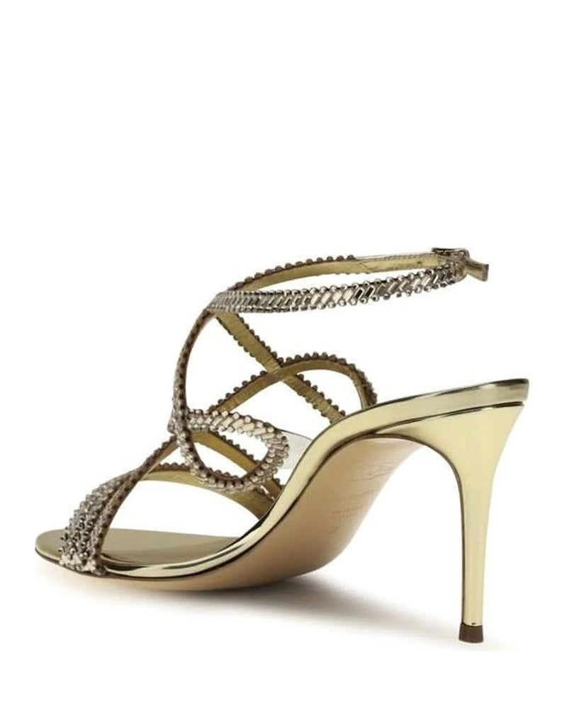 Casadei Gold Stiletto Heels Glam Steals