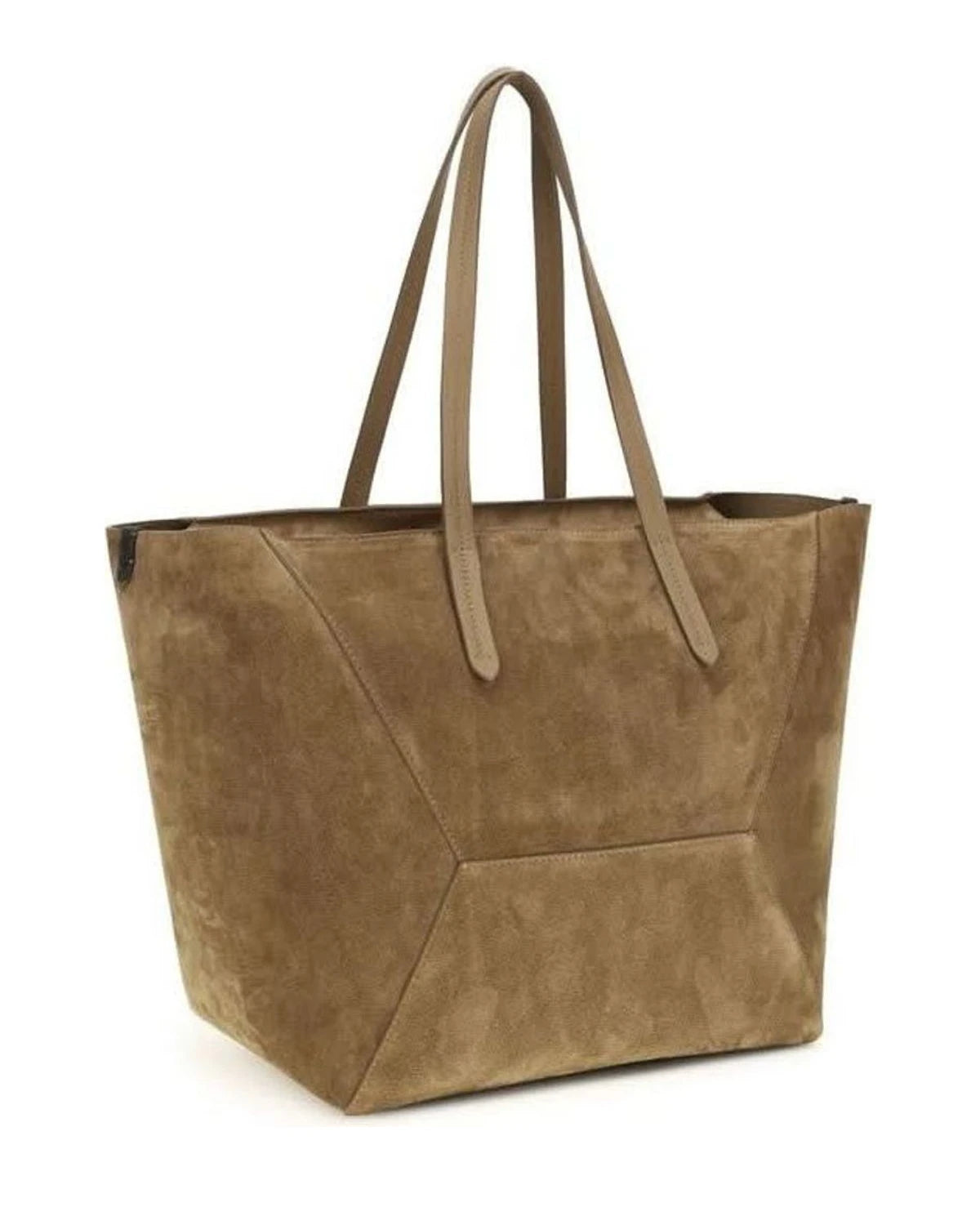 Brunello Cucinelli Beige Calf Leather Bos Taurus Shoulder Bag 