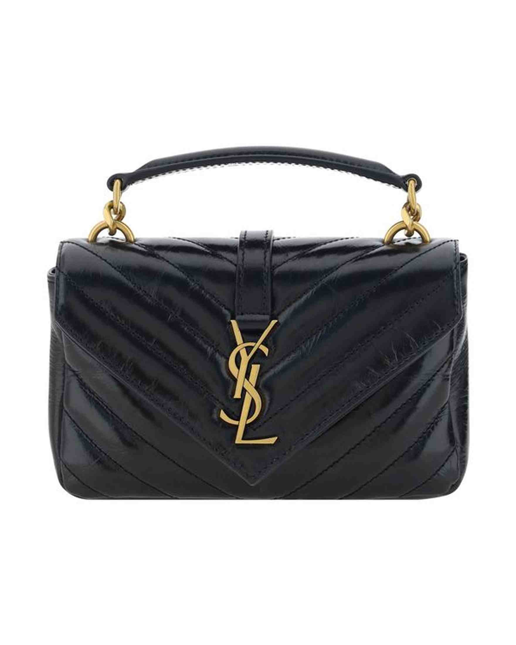 Saint Laurent Logoed Shoulder Bag Glam Steals