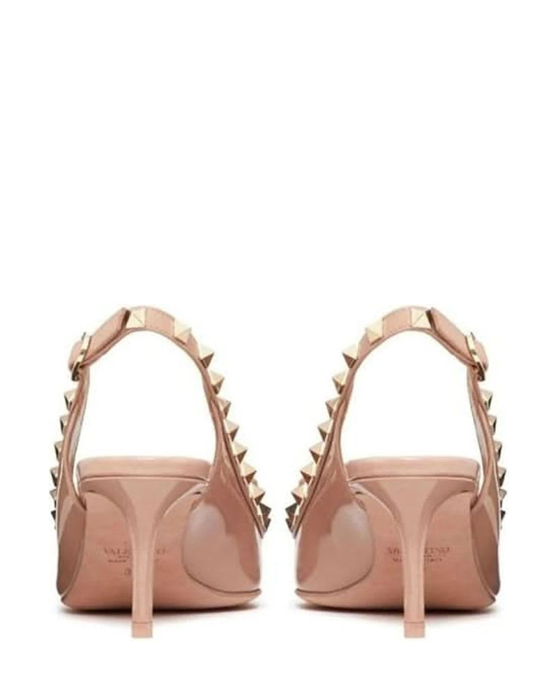 Valentino Garavani Beige Calfskin High Heel Pumps Glam Steals