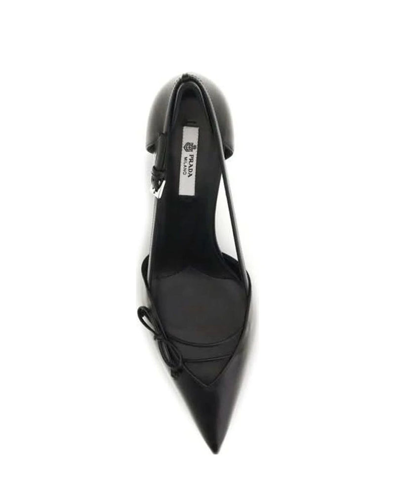 Prada Black Mid Heel Pumps Glam Steals