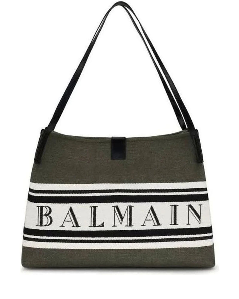 Balmain Black Cotton Handbag Glam Steals