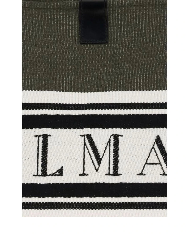 Balmain Black Cotton Handbag Glam Steals