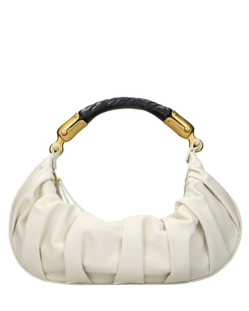 Balmain Beige Leather Handbag Glam Steals